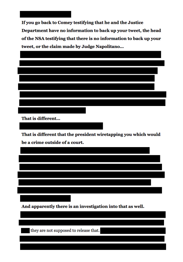 Illustration for article titled We Redacted Everything That's Not a Verifiably True Statement From Trump's Time Interview About Truth